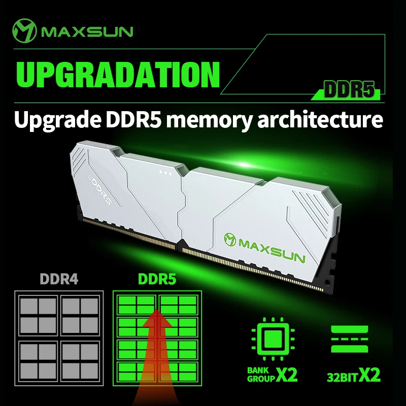 Ddr5 16Gb 6000Mhz - MAXSUN radiator pamięć RAM DDR5 6000