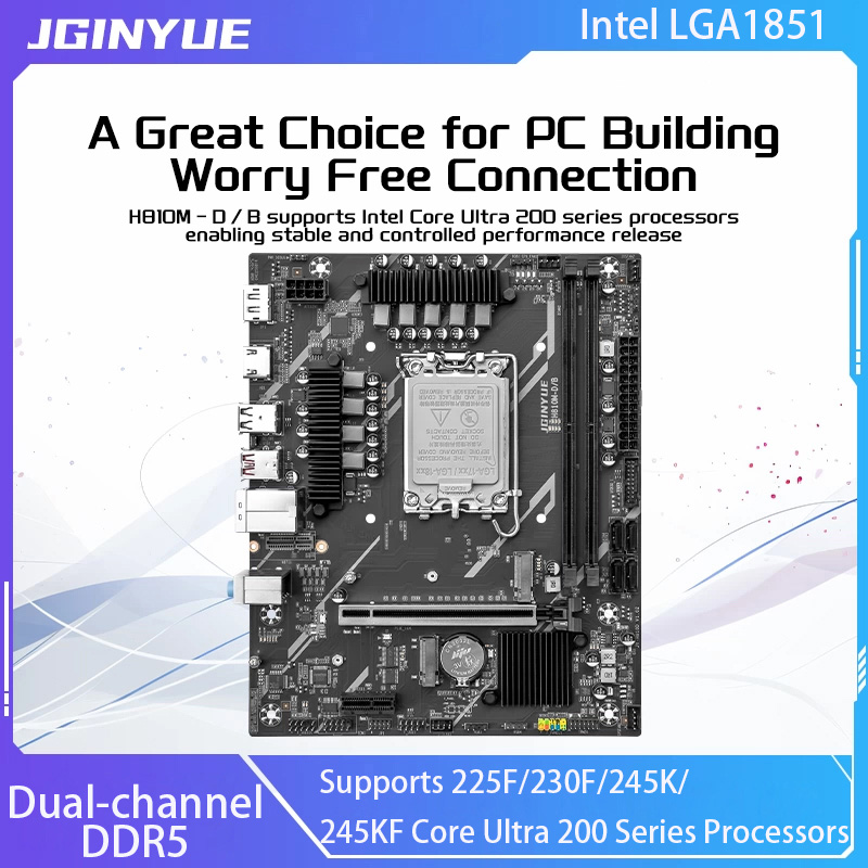 Płyta główna JGINYUE H810 Inte – Ddr5 64Gb recenzja i cena