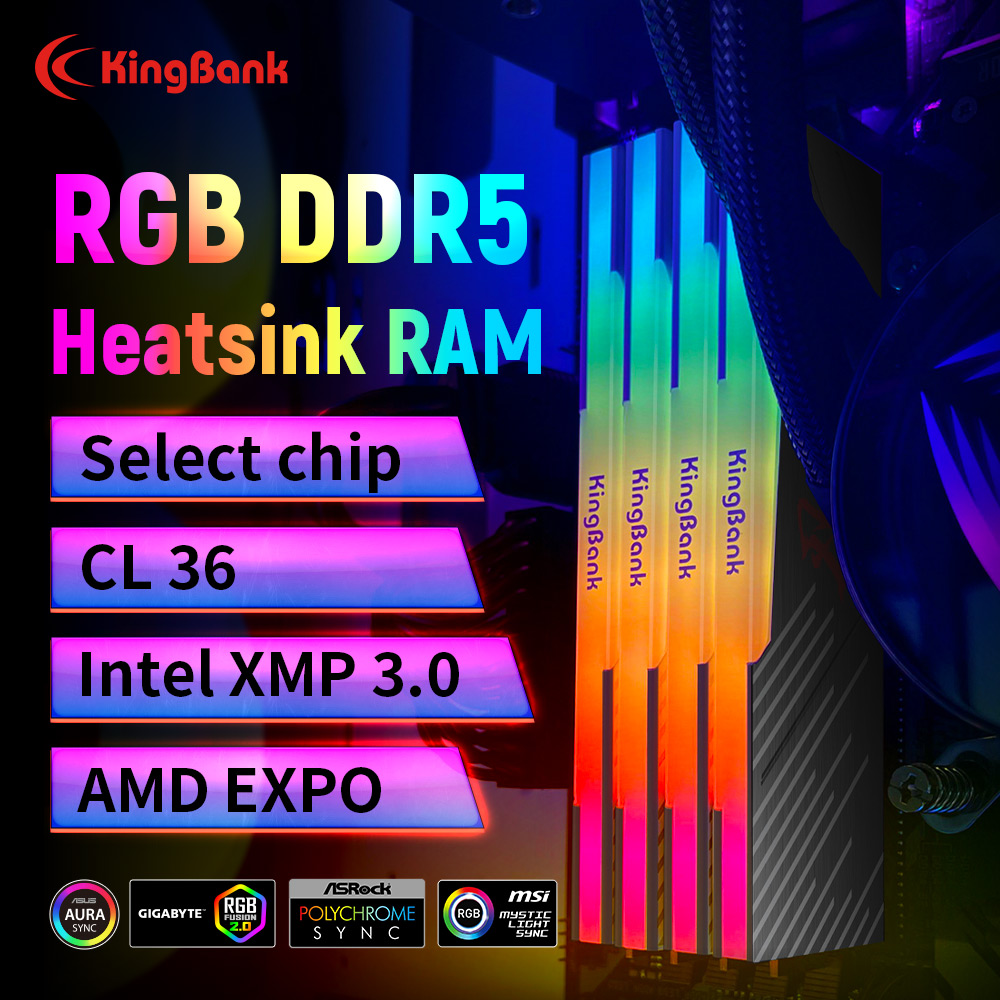 KingBank KRRB DDR5 RGB 16GB /1 – Ddr5 4800Mhz recenzja i cena